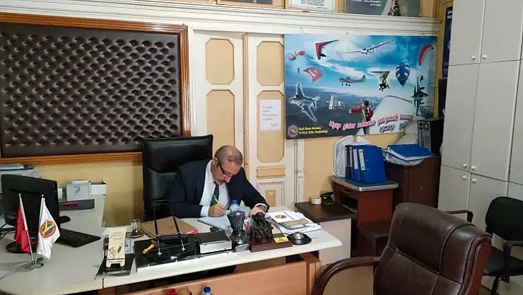 Kaymakam Karaman, THK Fethiye Şube Başkanlığı'nı ziyaret etti