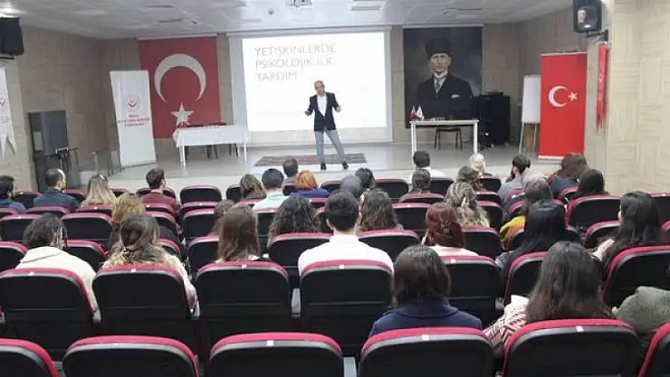 KIRMIZI YELEKLİLERE 'PSİKOLOJİK İLK YARDIM EĞİTİMİ' VERİLDİ