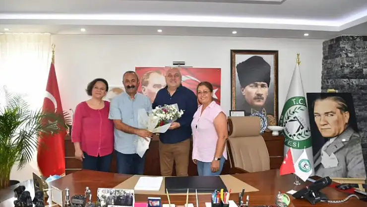 Komünist Başkan Yatağan Belediye Başkanı Günay'ı ziyaret etti