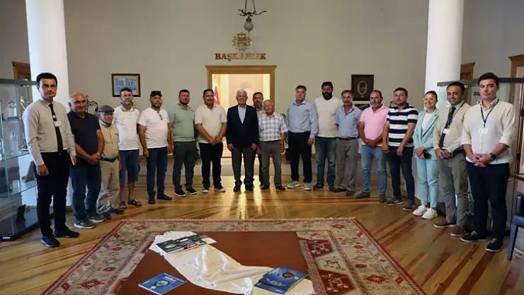 Kooperatif Başkanları Başkan Gürün'ü ziyaret etti