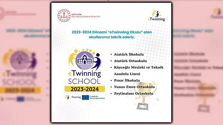 Köyceğiz'de 6 Okul Etwinning Okulu Seçildi
