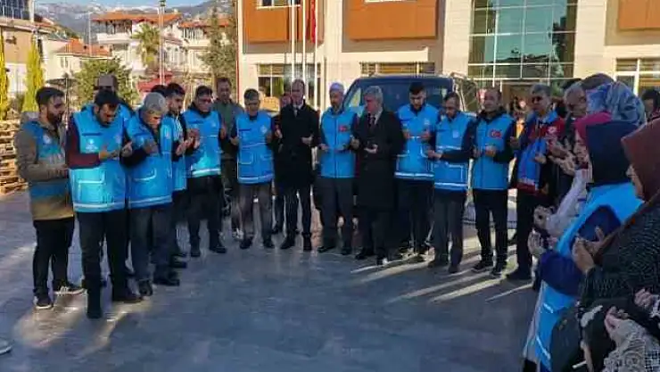 KÖYCEĞİZ MÜFTÜLÜĞÜ'NDEN GÖNÜLLÜ YARDIM EKİBİ YOLA ÇIKTI