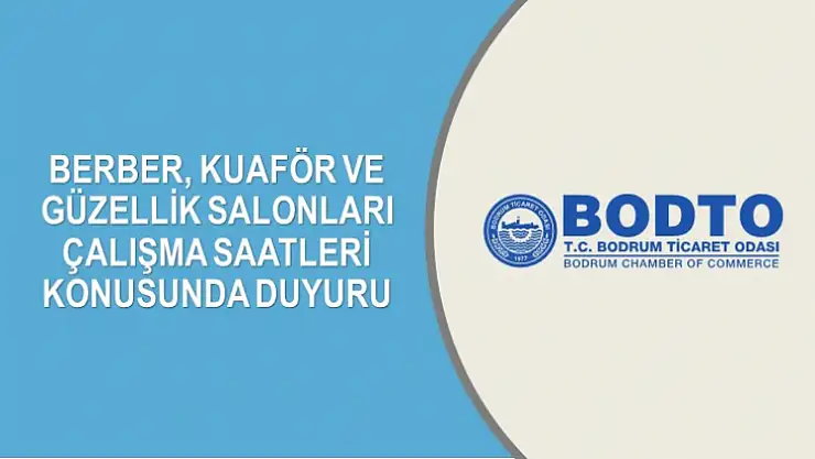 Kuaför ve Güzellik Salonları Çalışma Saatleri Konusunda Duyuru