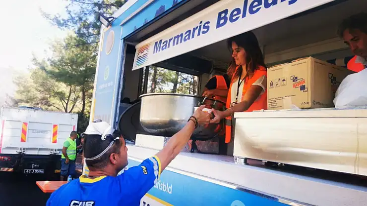 MARMARİS BELEDİYESİ YANGIN BÖLGESİNDE