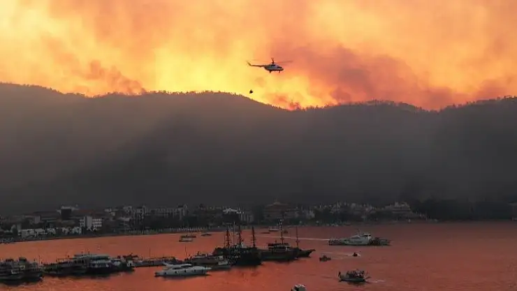 Marmaris'in ciğerleri yanıyor