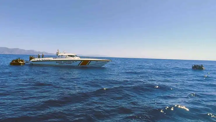 Marmaris'te 54 düzensiz göçmen kurtarıldı