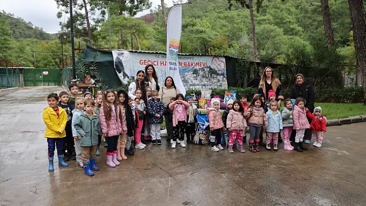 Marmaris'te kreş öğrencilerinden can dostlara bağış