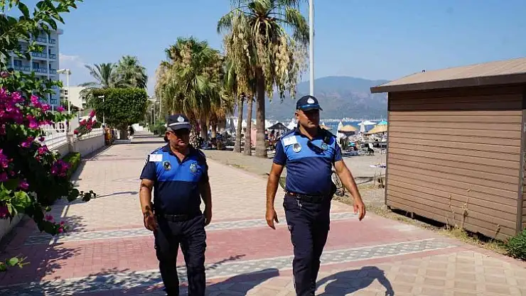 Marmaris'te zabıtadan sahil denetimi