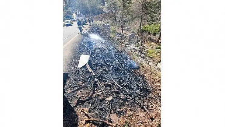 Marmaris'teki yangın büyümeden söndürüldü