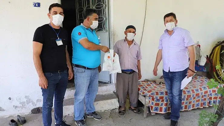 MASKE VE KOLONYA DAĞITIMI İLÇE GENELİNDE DEVAM EDİYOR