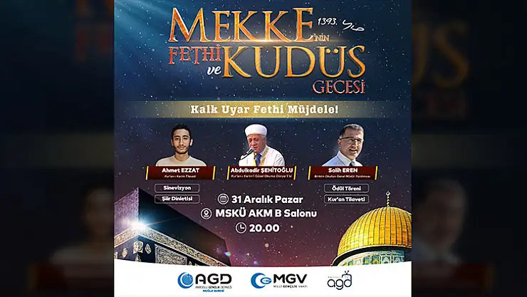 Mekke'nin Fethi ve Kudüs Gecesi Programı Düzenlenecek