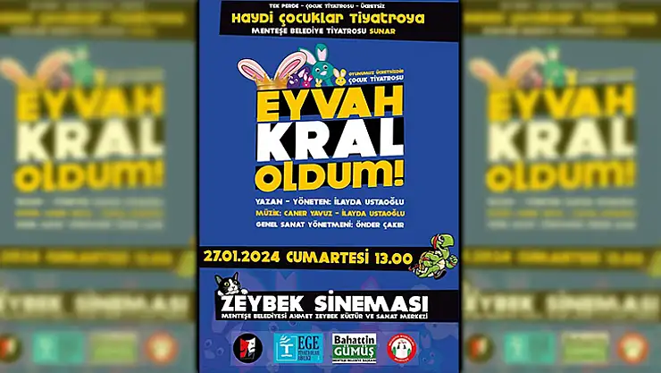 Menteşe Belediye Tiyatrosu Yarıyıl Tatilinde Perdelerini Çocuklar İçin Açıyor