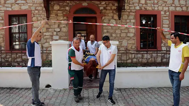 Menteşe Belediyesinde acil durum tatbikatı