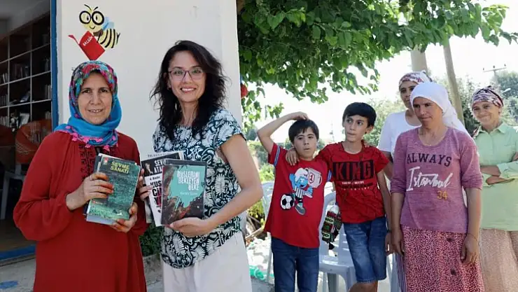 Menteşe Dağpınar kütüphanesine 482 kitap bağışlandı