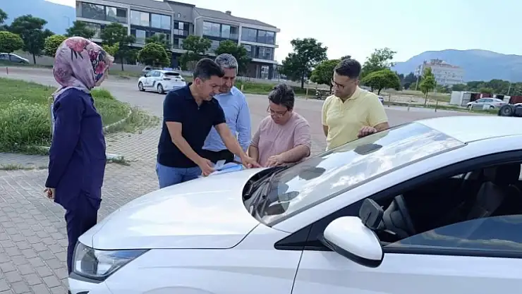 Menteşe İlçe Milli Eğitim Müdürü Kömürcü, MTSK sınav alanında incelemelerde bulundu