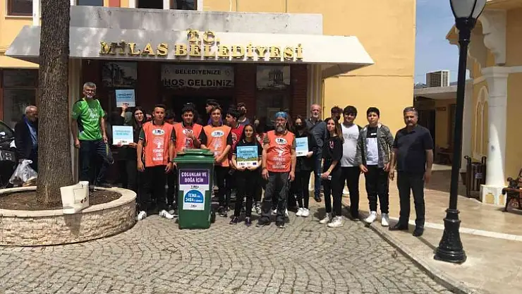 Milas'ta atık pil ve kullanılmayan ilaçlar toplandı