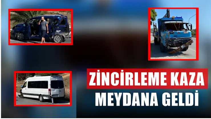 Milas'ta zincirleme trafik kazası meydana geldi