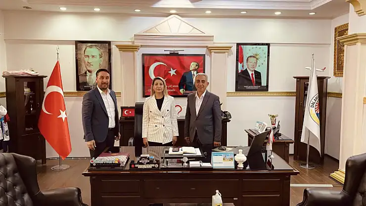 MİLLETVEKİLİ ADAY ADAYI BALABAN, BAŞKAN KARAKUŞ'U ZİYARET ETTİ