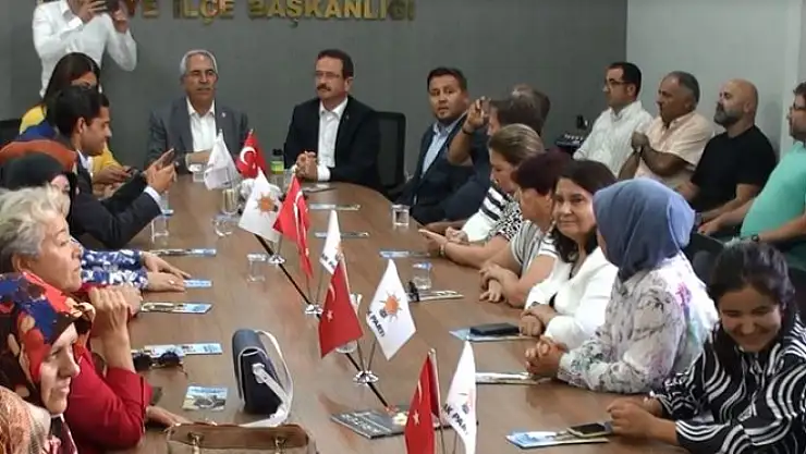 MİLLETVEKİLİ AYDIN, AK PARTİ İLÇE TEŞKİLATIYLA BİR ARAYA GELDİ