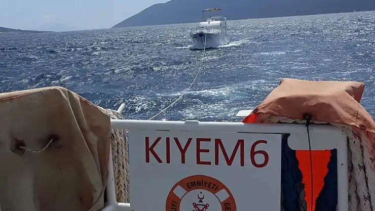 Motoryat kurtarıldı