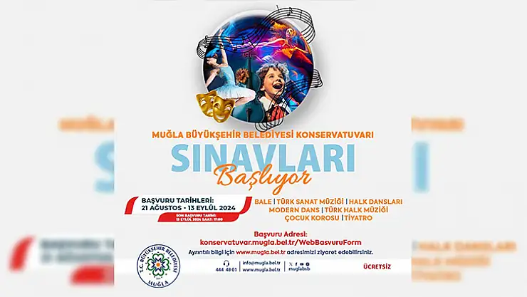 Muğla Büyükşehir Belediyesi Konservatuvar Başvuruları Başladı