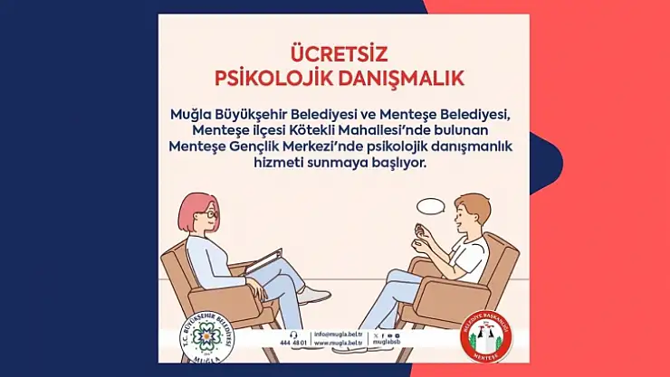 Muğla Büyükşehir Belediyesi Ücretsiz Psikolojik Danışmanlık Hizmeti Veriyor