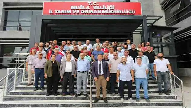 MUĞLA'DA HASAT ÖNCESİ ZEYTİNYAĞI İŞLETME SAHİPLERİYLE TOPLANTI DÜZENLENDİ