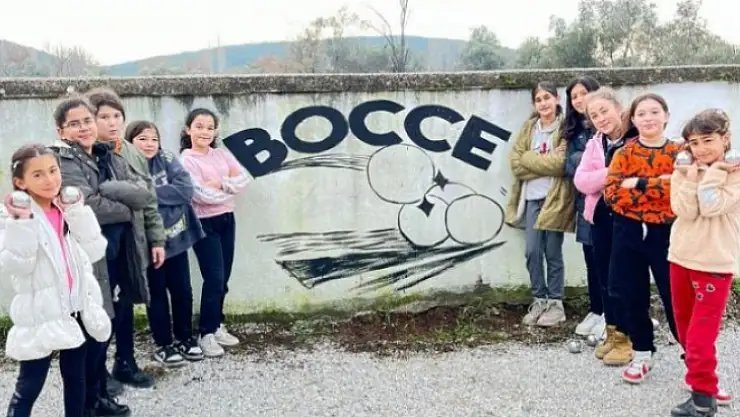 Muğla'da kırsal mahallede yaşayan çocuklar bocce sporu ile buluştu