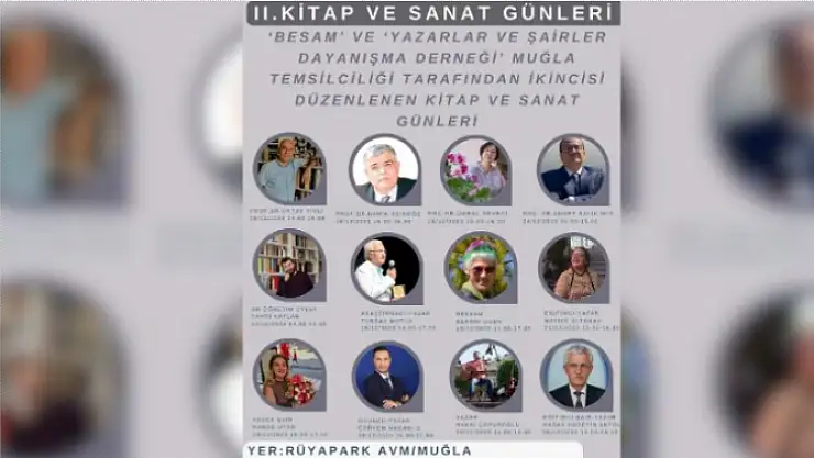 Muğla'da kitap ve sanat günleri başlıyor
