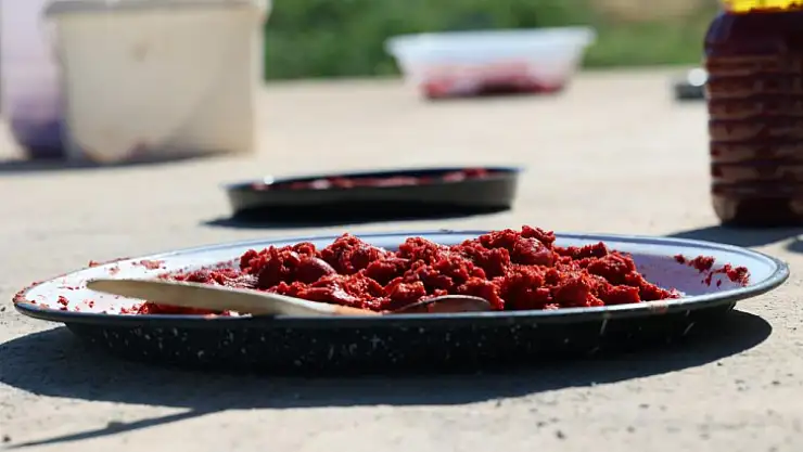 Muğla'da organik salça mevsimi