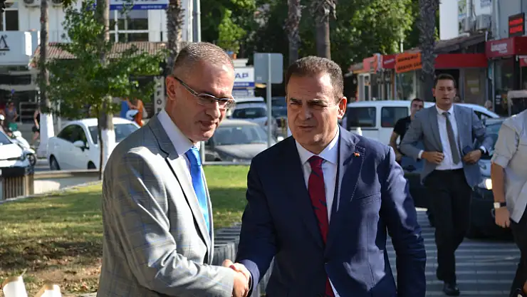 Muğla Valisi İdris Akbıyık, Kaymakam Ertaş'ı Ziyaret Etti