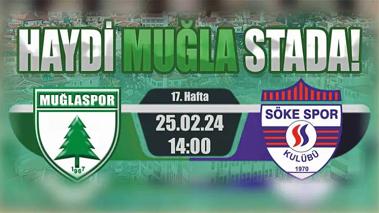 Muğlaspor'dan maça çağrı