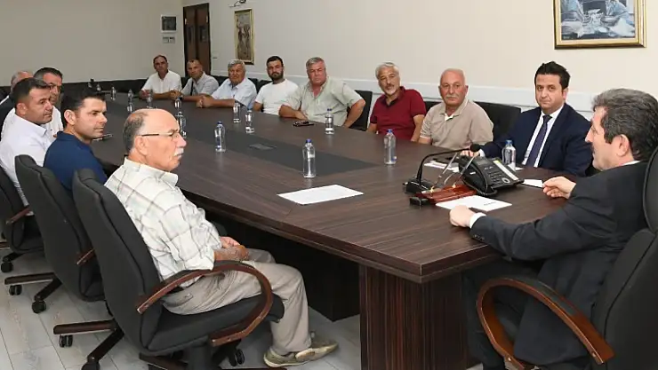 Muhtarlar, Muğla Valisi Orhan Tavlı'yı ziyaret etti