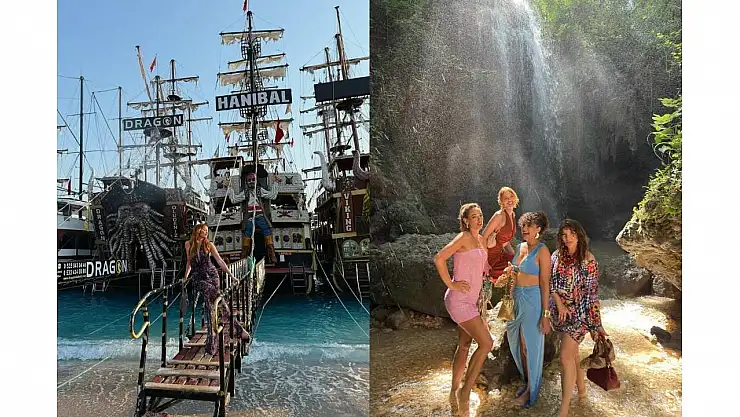 Nilperi Şahinkaya, Film Setinde Fethiye'nin Tadını Çıkarıyor