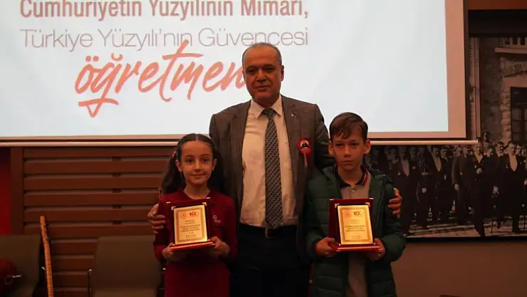 Öğretmenler günü yarışmasında öğrenciler ödüllendirildi