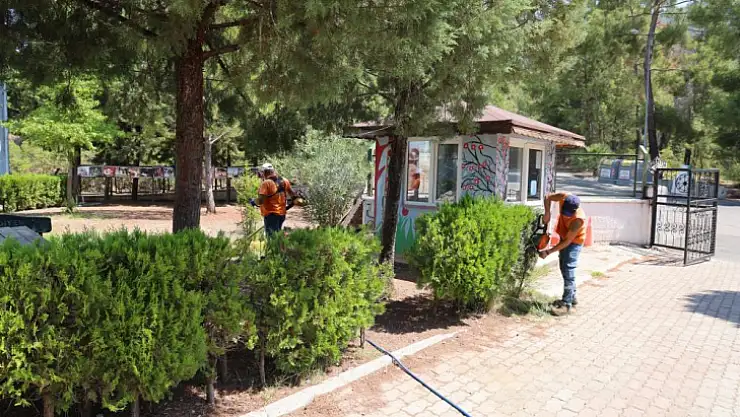 Okul bahçeleri yeni döneme hazırlanıyor