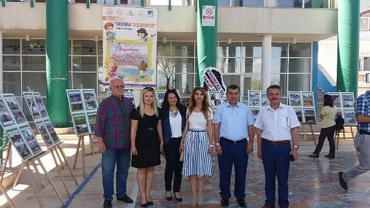 'OKUYORUM, BİLGİ DENİZİNDE YÜZÜYORUM' SERGİSİ AÇILDI