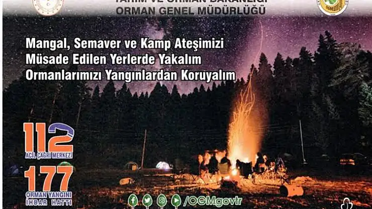 Ormancılardan tatilcilere Broşürlü 'Yangın' Uyarısı