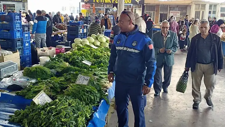 ORTACA ZABITASINDAN PAZARDA 'ETİKET' DENETİMİ