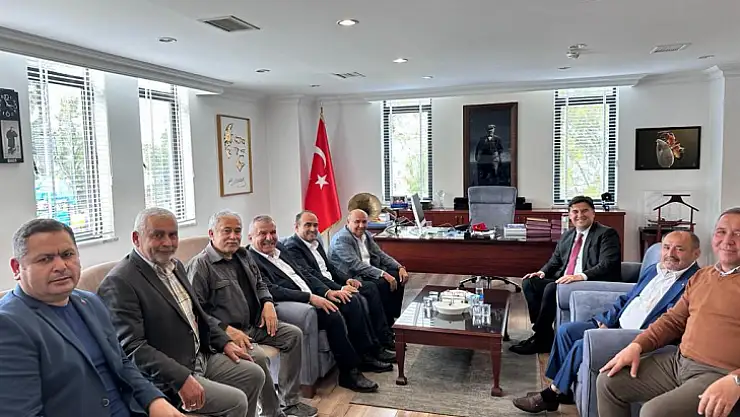 OTGÖZ VE AKDENİZLİ BAŞKAN KARACA'YI ZİYARET ETTİ