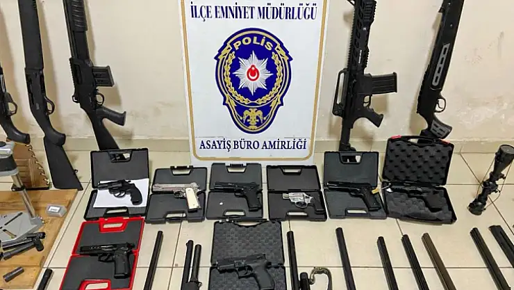 Polislerin operasyon yaptığı adres ev değil cephanelik çıktı