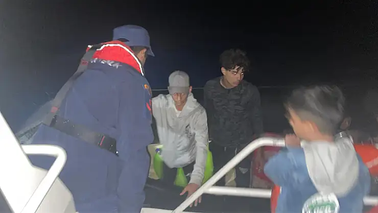 Radarla tespit edilen düzensiz göçmenler yakalandı