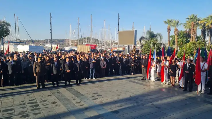 Saat 09.05'te Bodrum'da hayat durdu