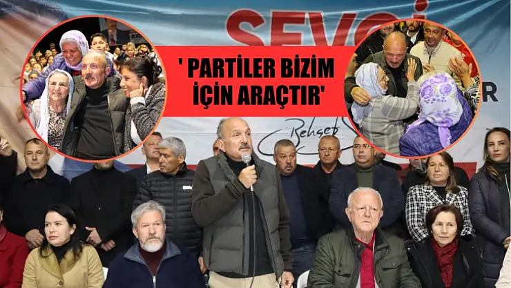 Saatcı,' Partiler Bizim İçin Araçtır'