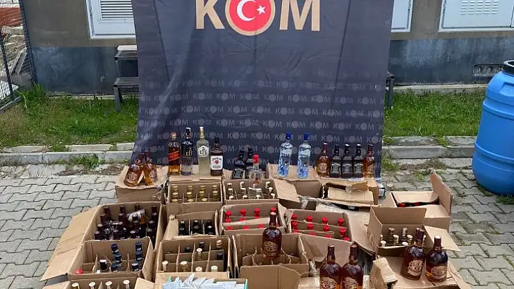 Sahte İçkileri Satamadan Yakalandı