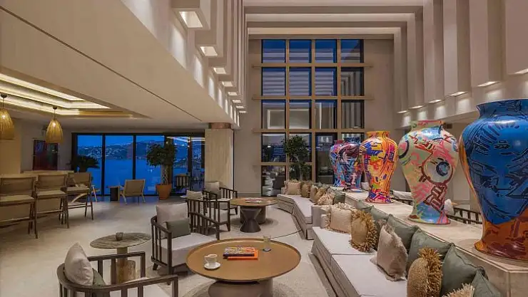 Sanat ve tatilin bir arada olduğu otel Bodrum'un göz bebeği oldu
