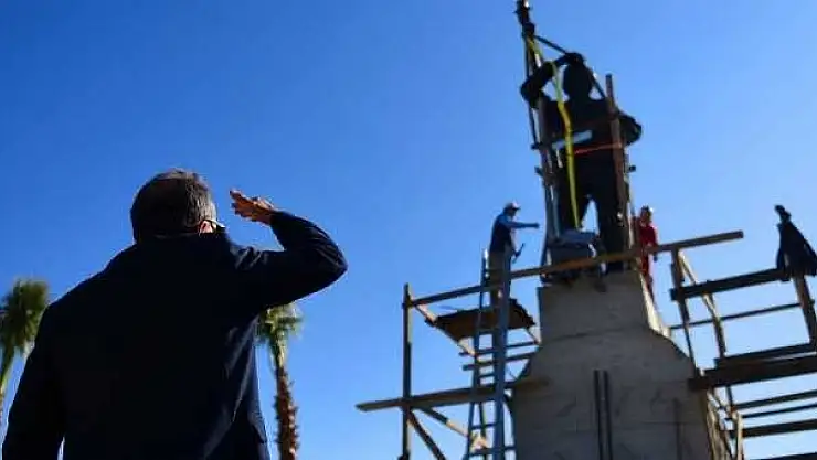 Şehit Fethi Bey anıtı, Rekreasyon alanına taşındı.