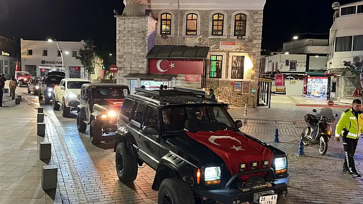 Şehitler düzenlenen konvoyla anıldı