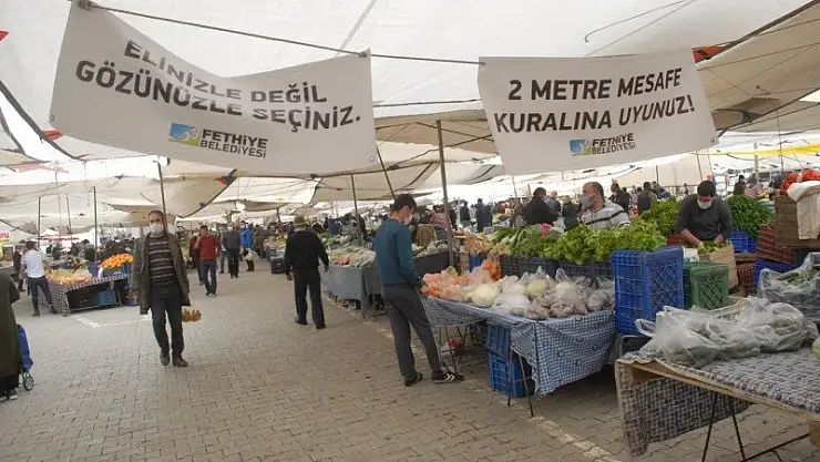 Semt Pazarında Yeni Yasaklara Uyum