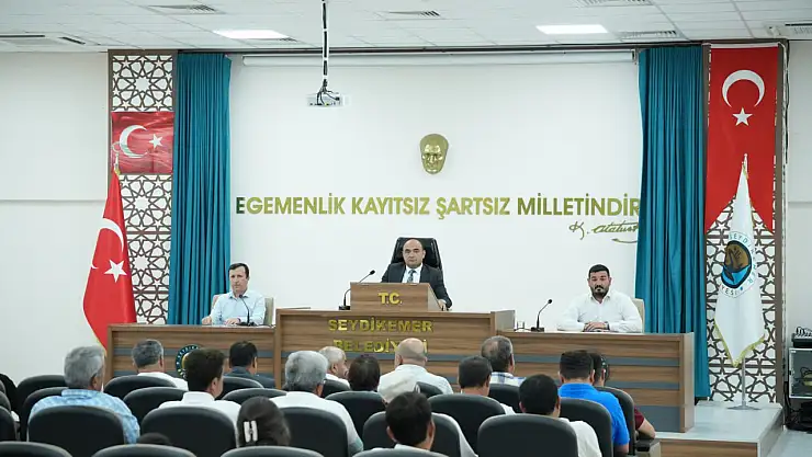 Seydikemer Belediye Meclisi Temmuz Ayı Toplantısında Şehitler Dualarla Anıldı